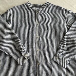 NWOT Women’s Linen Striped Long Sleeve Dress